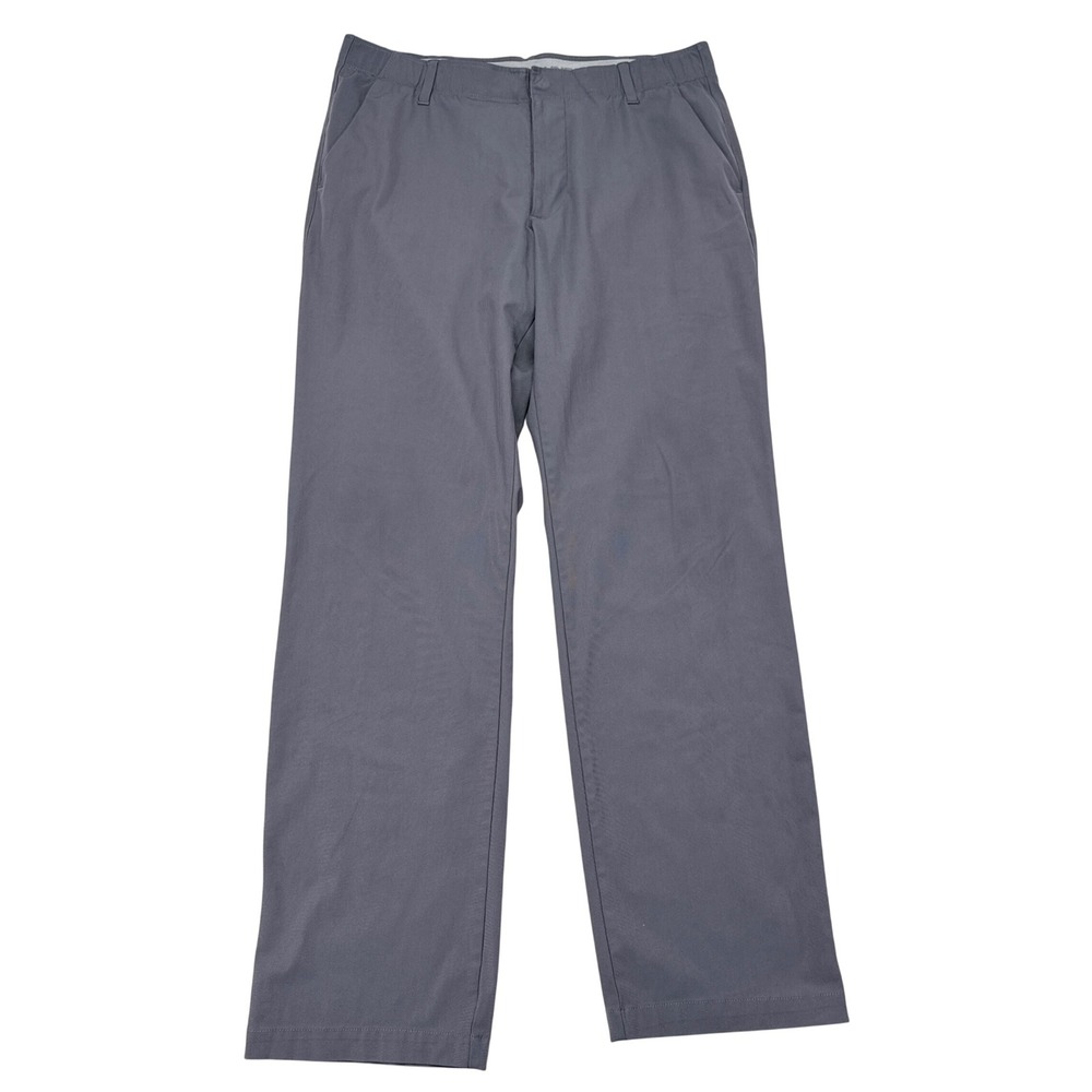 Under Armour Golf Pants Mens Size 36 x 34 Gray Performance Stretch Straight Leg